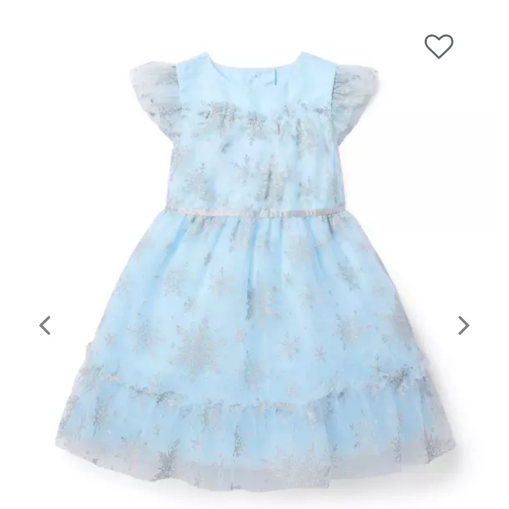 Janie and Jack Frozen Light Blue Snowflake Dress